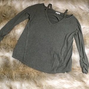 Inspired Hearts Green/Grey Sweater